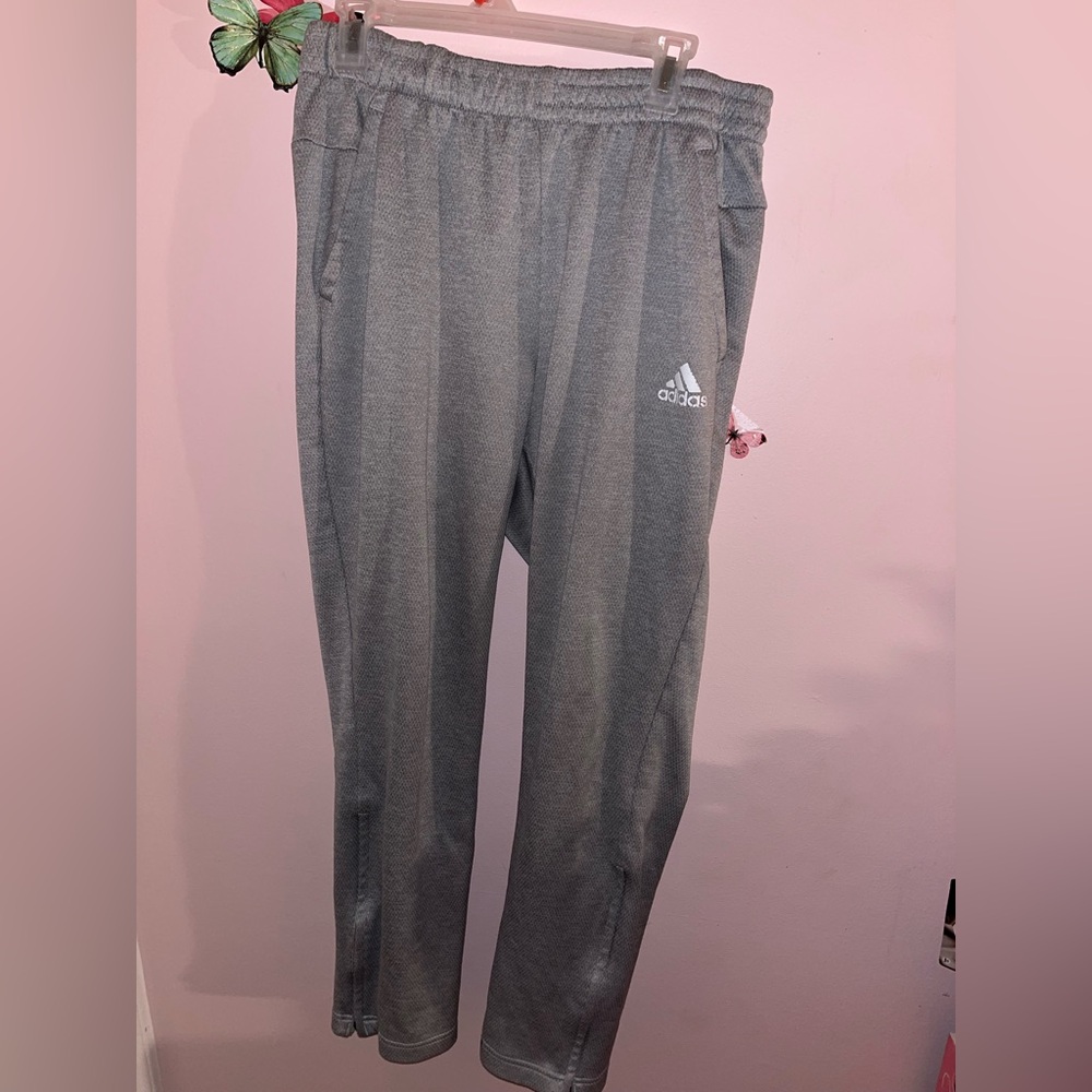 Adidas Heather Gray Joggers
